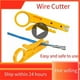 thumbnail image 2 of Cable Stripping Wire Cutter Crimping Tool Multi Stripper Knife Crimper Pliers Mini Portable Decrustation Electrical Straight, 2 of 5
