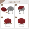 thumbnail image 3 of Saucer Chair Slipcover High Stretch Washable Moon Chair Cover for home and hotel Dark red, 3 of 11