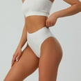 thumbnail image 3 of Women's High Waisted Cotton Underwear Soft Breathable Panties Stretch Briefs Seamless Ladies Panties, 3 of 8