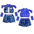 thumbnail image 4 of MSemis Kids Boys Girls Sequins Hip-hop Jazz Dancewear Outfit, 4 of 4