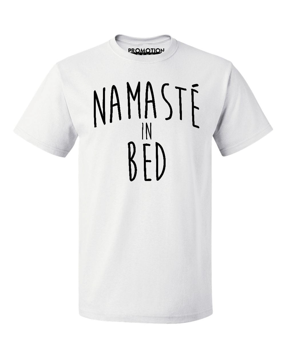 schuif postkantoor muziek P&B Namaste In Bed Men's T-shirt, M, White - Walmart.com