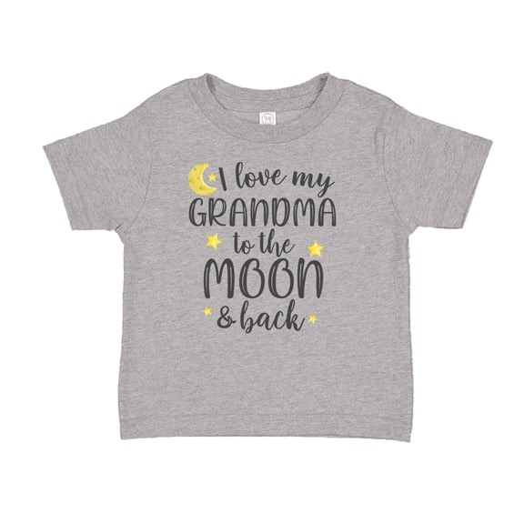 I Love My Grandma To The Moon And Back Toddler T-Shirt 2T Athletic Heather