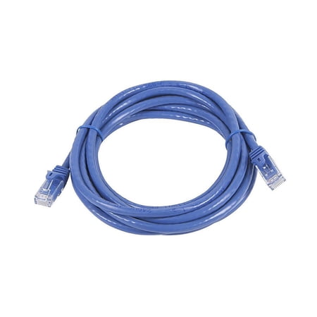 UPC: 0757901812095 | Monoprice Flexboot Cat5e Ethernet Patch Cable – Network Internet Cord – RJ45  Stranded  350Mhz  UTP  Pure Bare Copper Wire  24AWG  10ft  Blue