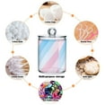 thumbnail image 6 of Yayeee 2 Pack Qtip Holder Bathroom Cotton Swab Canister with Lid Clear Dispenser Set, Blue Gradient, 6 of 6