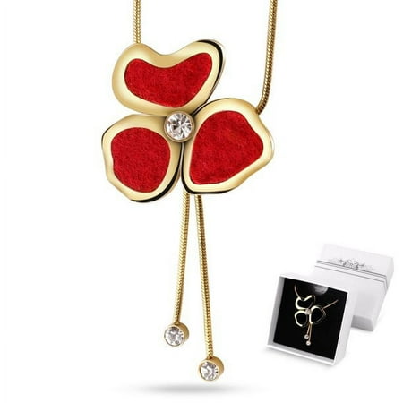 Aromatherapy Essential Oil Diffuser Necklace Long Sweater Chain Jewelry Adjustable Y 18K Gold Flower Pendant Elegant Tassel Necklace with 6 Set Refill Pads for Women Girls Christmas Birthday Gift