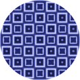 thumbnail image 1 of Ahgly Company Indoor Square Patterned Sky Blue Dress Blue Area Rugs, 3' Square, 1 of 6
