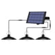 thumbnail image 1 of Luz Solar Led Decoración de Jardín Candelabro Sensor de Luz Una Luz Blanca Cálida de Tres Cabezas Tomshoo Lámpara de techo Soalr, 1 of 7