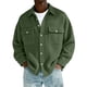 thumbnail image 2 of Top Abrigo Hombres Color Sólido Manga Larga Botón Cuello Moda Casual Verano Al Aire Libre Diario, 2 of 7