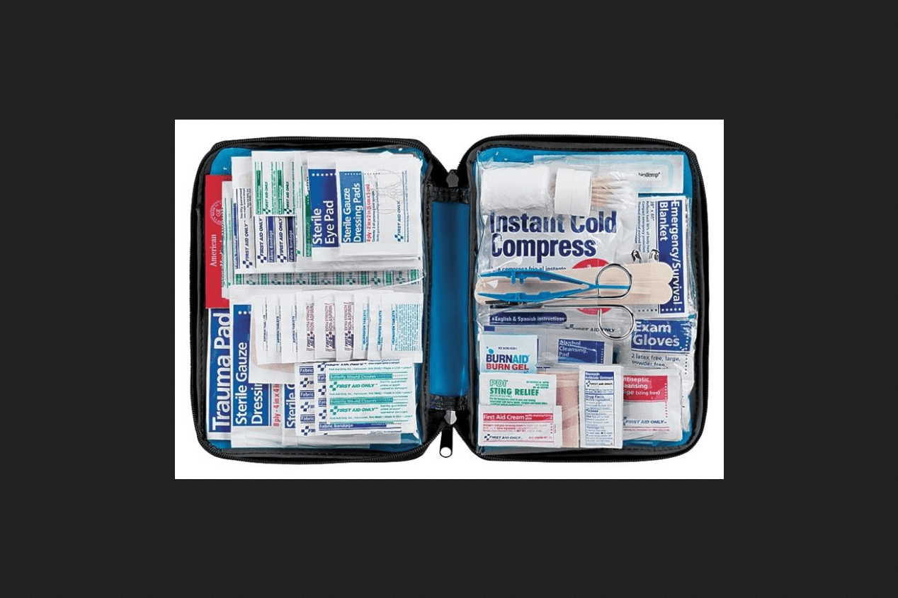 First Aid Only 442 All-Purpose Emergency First Aid Kit for Home, Work, and  Travel, 298 Pieces