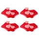 thumbnail image 1 of 4pcs Imanes De Frigorífico Archivo Red Lip Fridge Etiqueta En Pegatina Magnética (Rojo), 1 of 6