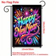 thumbnail image 3 of CEHVOM Happy Year Outdoor Flag Grommets Fade Outside Porch Garden Home Decor, 3 of 8
