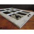 thumbnail image 4 of Rustic Barn Wood Window Pane Shaped Mirror, Homesteader Style 23.5"X33.25" Wooden Farmhouse living room, Hallway, Bedroom, Overmantle Decor. Ocean-Vertical, 4 of 6