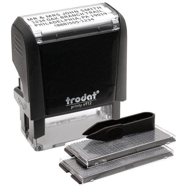 Trodat Printy 4912 Typo Do It Yourself Stamp Kit (Up to 3 Lines