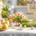 thumbnail image 5 of 1 Pcs Easter Bunny Figurine, Tiny Resin Rabbits Cake Toppers Decor Fairy Garden Accessories Micro Landscape Ornaments for Cake Outdoor Home Decoration, 5 of 9