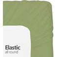 thumbnail image 5 of Hospital Twin Extra Long 100% Cotton Jersey Sheet Set - Soft and Comfy - by Crescent Bedding -Twin XL Sage Green, 5 of 6