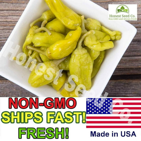 Italian Sweet Pepperoncini Pepper Seeds | Non-GMO | Heirloom Garden Seeds USA