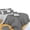 Black, variant on Black and White Check Luxury 6 Piece Duvet Cover Set, King