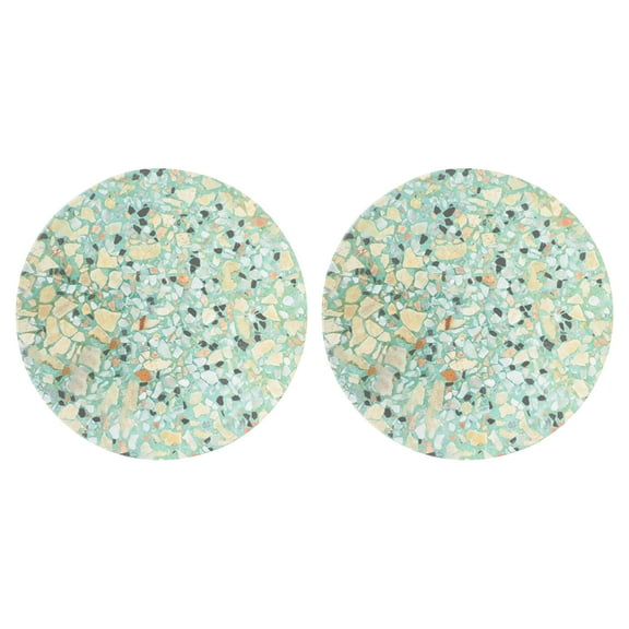 2Pcs Coaster for Drinks Absorbing Ceramic Coasters Household Non-slip Coasters