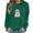 Army Green Sweatshirts, variant on Jsaierl Womens Halloween Sweatshirts Cute Graphic Pullovers Stretch Going Out Crewneck Long Sleeve Sweater Tops Halloween Clothes, Sizes S-2XL