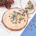 thumbnail image 6 of 240 Pcs Alloy Mini Buttons 4 Sizes and 4 Colors Flat Round 2-Hole Metal Snap Fastener Buttons Press Button for Knitting DIY Crafts Sewing Clothing, 6 of 6