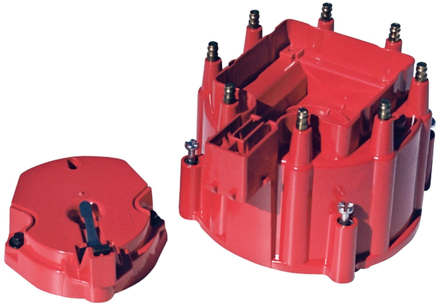 Proform 66947RC Distributor Cap & Rotor Kit Fits HEI with Internal Coil Red Cap Fits select: 1988-1990 CHEVROLET GMT-400, 1973-1986 CHEVROLET C10