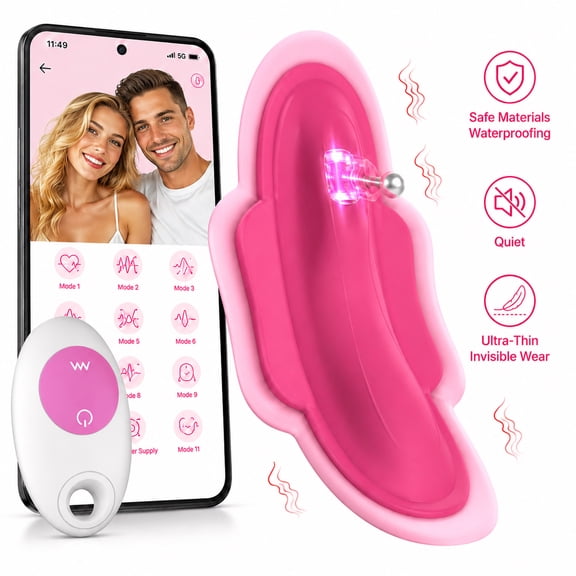 AYIYUN APP Remote Control Vibrator Female Sex Toys Bluetooth Wearable Vibrating Panty Silicone Mini Stimulator Waterproof Adult Toy with 11 Vibrating Modes for Women Couples Pleasure