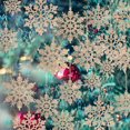 thumbnail image 1 of CUITING GuassLee 36 Pack Plastic Silver Snowflake Ornaments   Hanging Decorations for Christmas Tree, 1 of 7