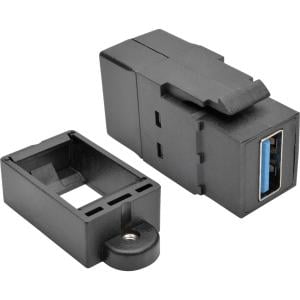 - Tripp Lite USB 3.0 All-in-One Keystone/Panel Mount Coupler (F/F), Black