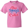 thumbnail image 3 of Inktastic 4th of July Star Spangled Cutie with Blue and Red Stars Youth T-Shirt, 3 of 5