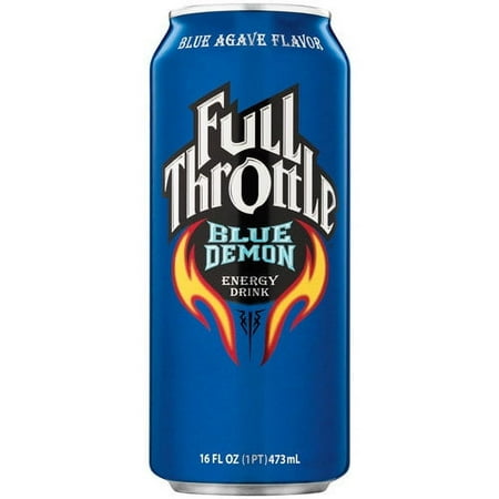 Full Throttle Blue Demond Blue Agave Flavor Energy Drink, 16 Fl. Oz.