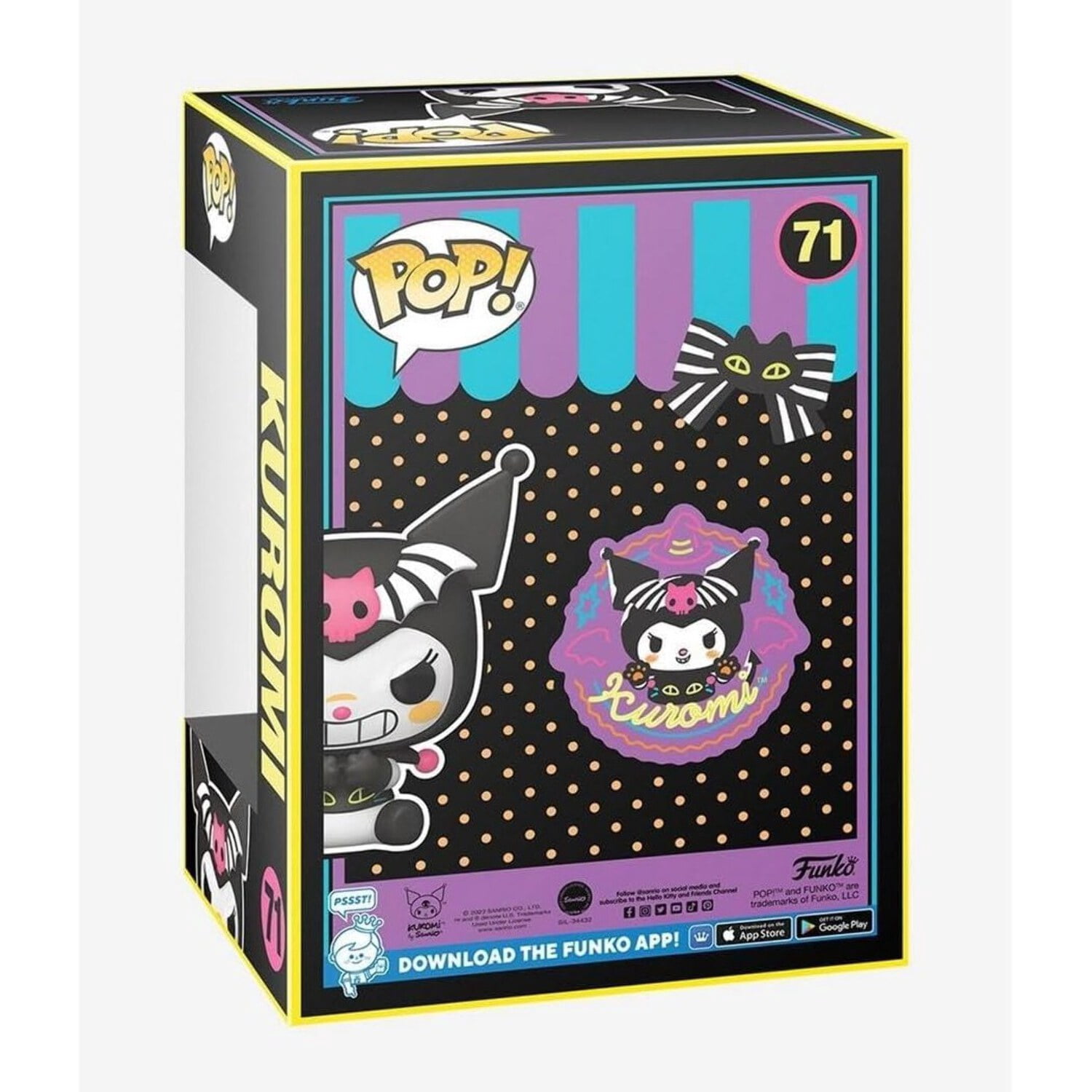 Funko Sanrio POP! Animation Kuromi Vinyl Figure (Halloween, Blacklight)