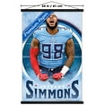 thumbnail image 3 of NFL Tennessee Titans - Jeffery Simmons 25 Wall Poster with Magnetic Frame, 22.375" x 34", 3 of 5