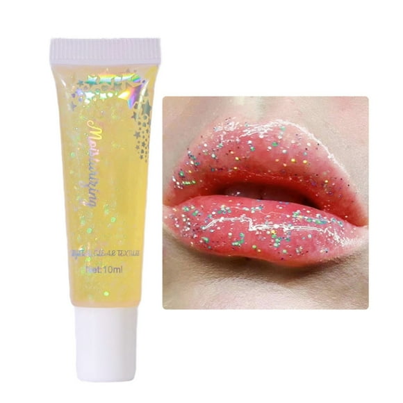 ZTTD 6 Color Pearlescent Glitter Temperature Changing Lip Oil Moisturizing Lip Gloss Glaze Lip Makeup Beauty Tool Lip Gloss