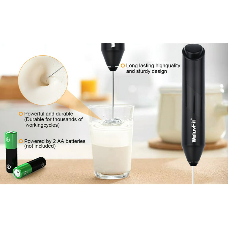 Milk Frother Handheld Electric Milk Frother Home Mixing Machine Small  Cordless Battery Egg Beater Milk Frother
