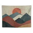 thumbnail image 5 of BCIIG Macrame  Wall Tapestry Hanging Art,  Extra Large Boho Chic Bohemian Morocco Sun Mountain Landscape Tapestries Decor for Apartment Dorm Kids Living Room Bedroom Door Entrance  40x30inch, 5 of 6
