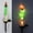 106#Green, variant on Halloween Solar Garden Lights Skeleton Hand Candle Lamp, Waterproof Outdoor Decorative Solar Path Lights with Auto On Off Sensor, Yard Lawn Walkway Porch Halloween Party Decor