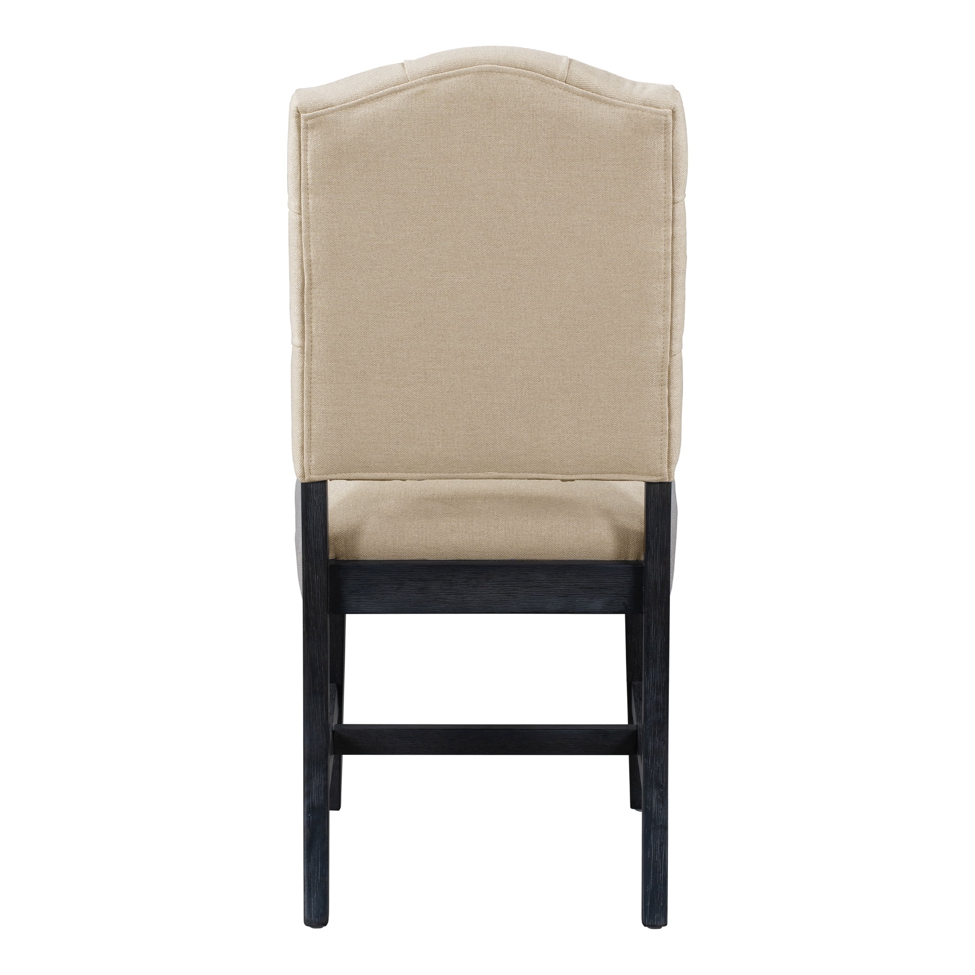 Euroco Retro Upholstered Dining Chairs Set of 2, Fabric Dining Side Chairs,Kitchen Chairs with High Backrest for Dining Room Living Room,Espresso