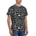 thumbnail image 2 of Bixox Men's Pasta Bacon Printed Short Sleeve Skinny Athletic T-Shirt, 2 of 6
