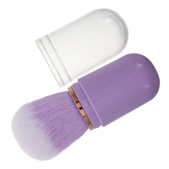 IFANLANDOR Small Powder Brush 1Set Retractable Nylon for Travel and On-the-go Touch-ups Lavender