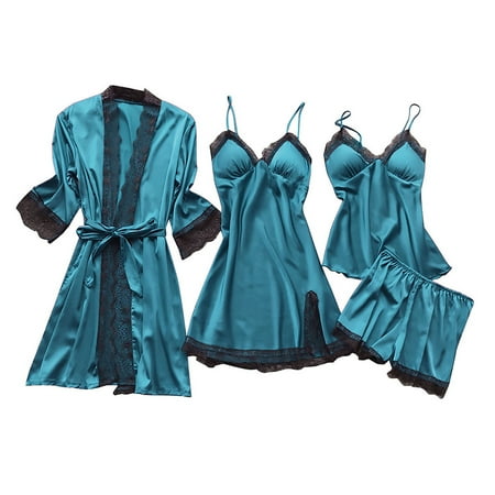 

Gaiseeis Women s Sexy Nightgown Long Nightgown Can Be Love Nightgown Dark Blue XXL