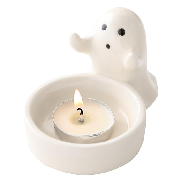 Portavelas Decoración de Halloween Decoración Portavelas de Halloween Portavelas para velas de té Decoración para el salón y el dormitorio Decoración para la mesa