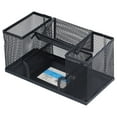 thumbnail image 4 of Portalápices para escritorio Portalápices de metal rectangular organizador de escritorio organizador de bolígrafos artesanía superior Jadeshay  A, 4 of 8
