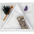 thumbnail image 4 of ERDS-Mini Zen Garden Kit for Desk with Rake, White Sand, White Triangle Base, Crystal Rock, Mini River Rocks and Air Plant, (7Lx6W Triangle W), 4 of 4