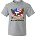 thumbnail image 3 of Inktastic Memorial Day- Never Forget Our Heroes- Bald Eagle Youth T-Shirt, 3 of 5