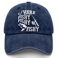 thumbnail image 3 of Summer Hats for Women Unisex My Fish Theme Adjustable Visor Baseball Cap Outdoor Sport Navy One Size, 3 of 5