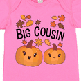 thumbnail image 4 of Inktastic Big Cousin Pumpkins with Fall Leaves Boys or Girls Baby Bodysuit, 4 of 5