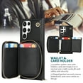 thumbnail image 5 of Crossbody Wallet Case for Samsung S23 Ultra, RFID Blocking PU Leather Zipper Handbag Purse Flip Cover, Kickstand Case with Card Slots Holder Wrist Strap Lanyard for Samsung Galaxy S23 Ultra, Black, 5 of 12