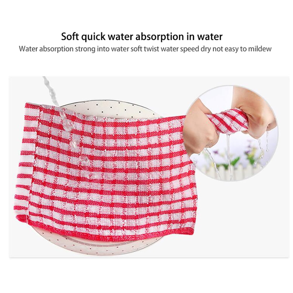 5pcs Kitchen Dish Towels Bulk Cotton Kitchen Hand Towels Dish Cloth For