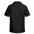 thumbnail image 3 of Camisa de playa holgada de cuello en V y manga corta con cordón para hombre - Tejido de lino, estilo retro informal, yoga/deporte, 3 of 6