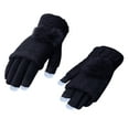 thumbnail image 4 of Yanyanz Gloves Mittens, Womens Thermal Gloves Warm Lined Knit Gloves Elastic Cuff Winter Gloves Knit Warm Lined Gloves, Gloves Black One Size, 4 of 4